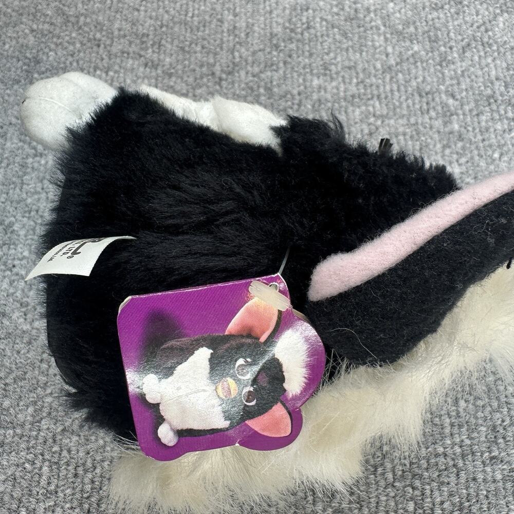 1998 Tiger Furby Model 70-800 Black White Skunk Plush Toy W Tags No Work - Picture 5 of 11